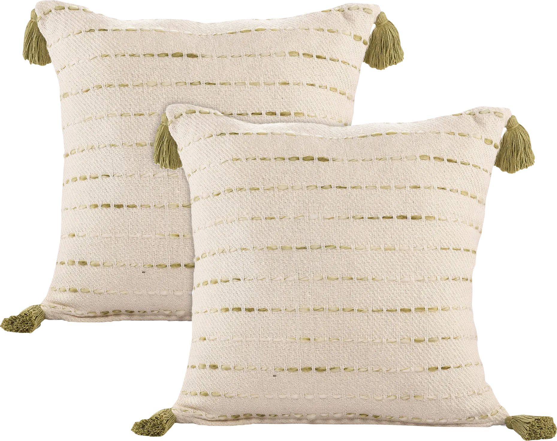 Dorath Olive Green Pillow, Set of 2 - Image 1
