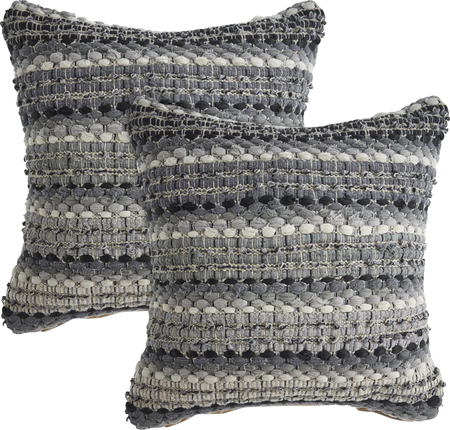 Najeeb Gray Pillow, Set of 2 - Thumbnail - Image 1