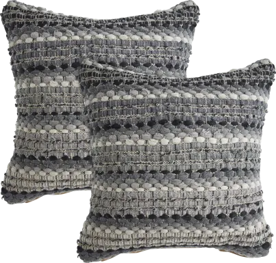 Najeeb Gray Pillow, Set of 2