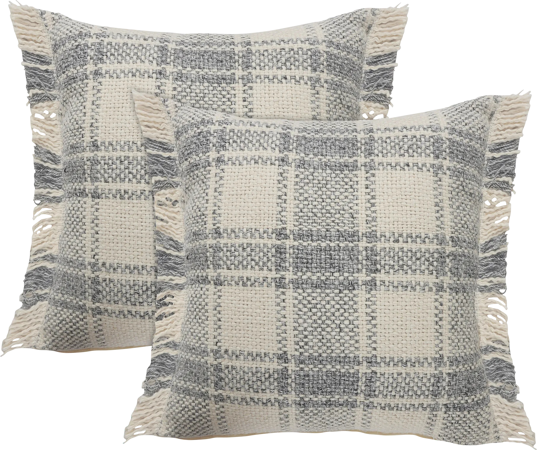 Rangan Gray/Cream Pillow, Set of 2 - Thumbnail - Image 1