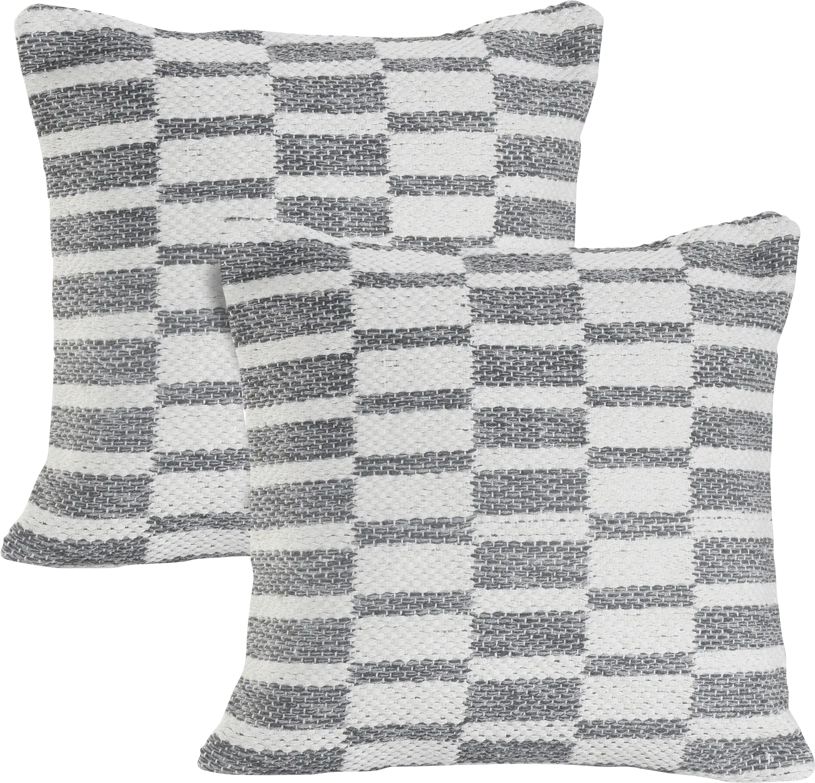 Melorna Gray Throw Pillow, Set of 2