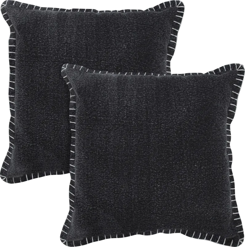 Mulland Charcoal Pillow, Set of 2