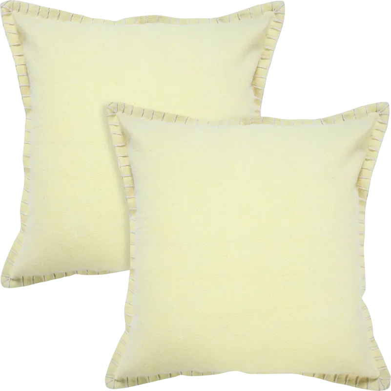 Mulland Yellow Pillow, Set of 2