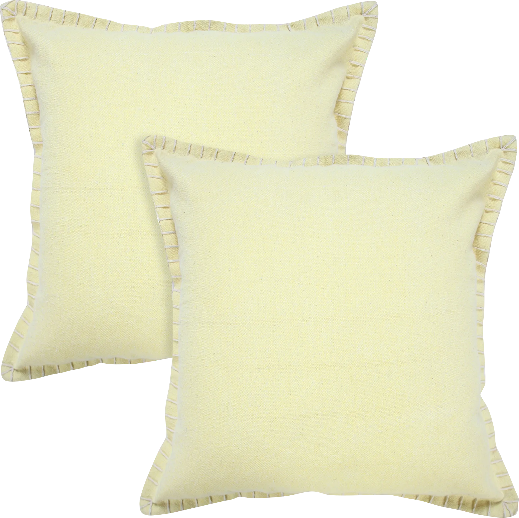 Mulland Yellow Pillow, Set of 2 - Image 1