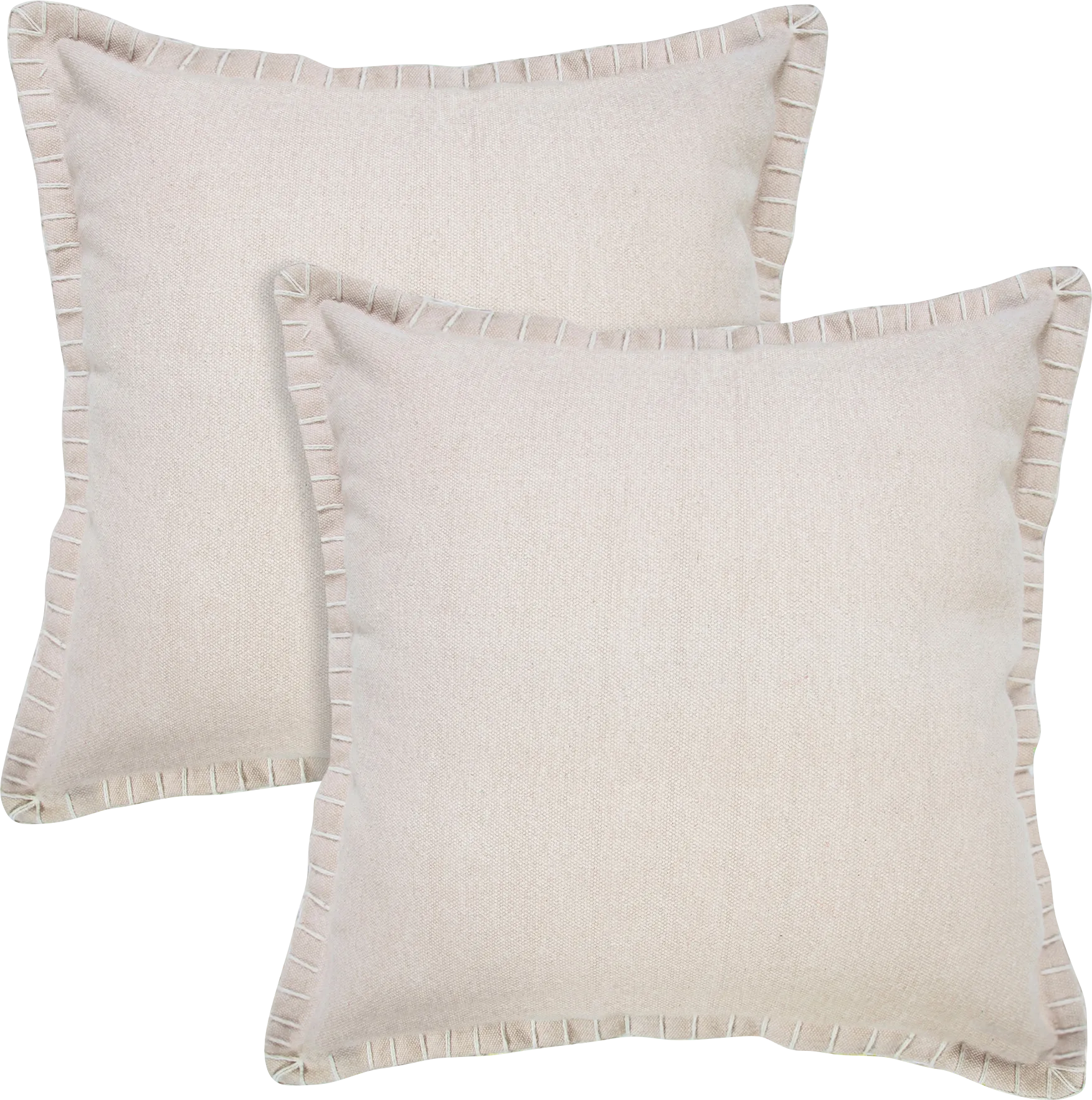 Mulland Beige Pillow, Set of 2 - Image 1