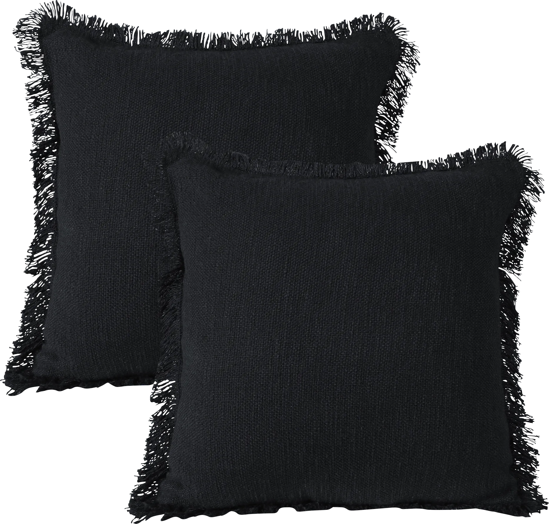 Wareshall Black Pillow, Set of 2 - Thumbnail - Image 1