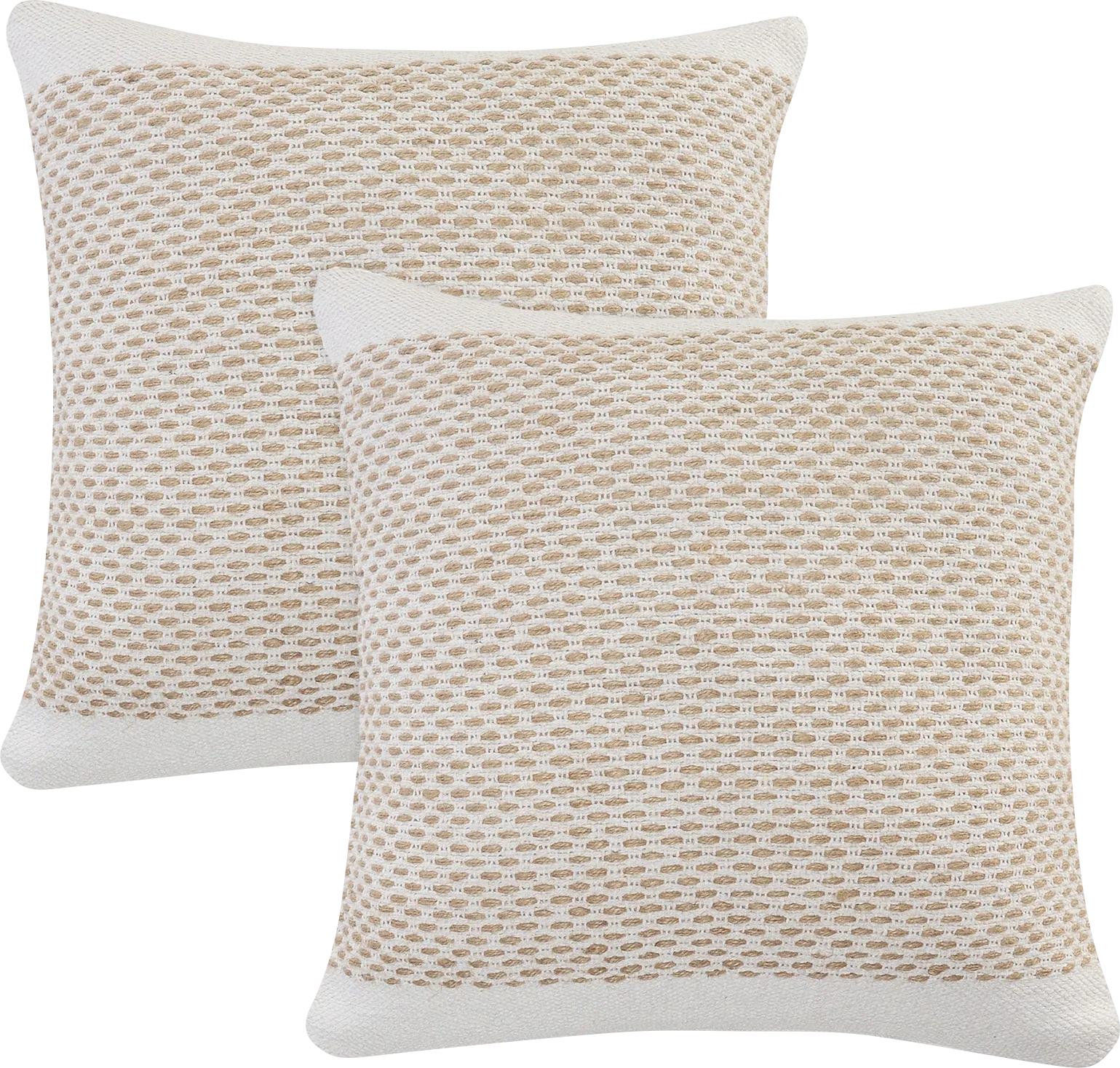 Aseela Tan Pillow, Set of 2 - Image 1
