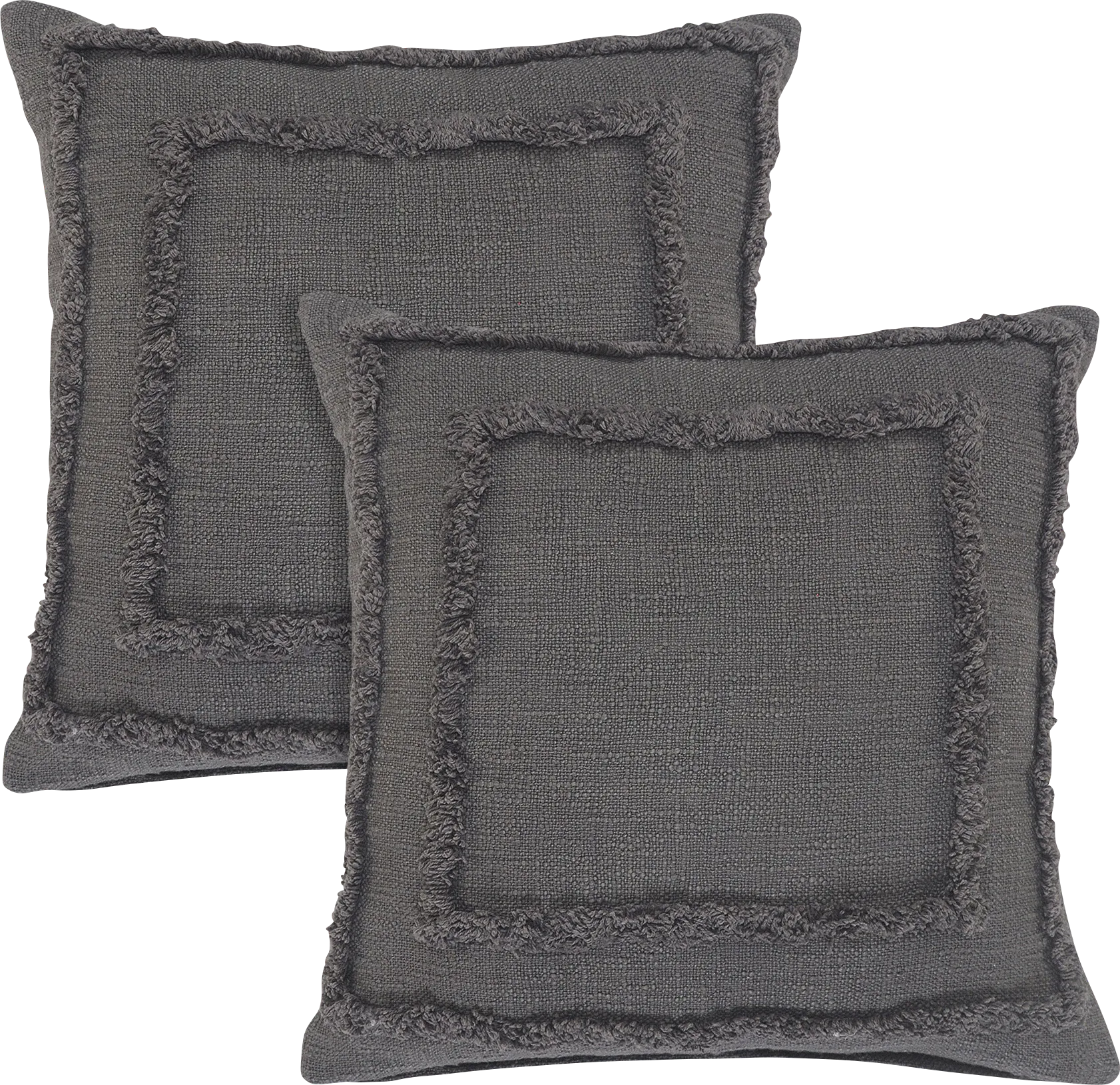 Mogui Charcoal Pillow, Set of 2 - Thumbnail - Image 1