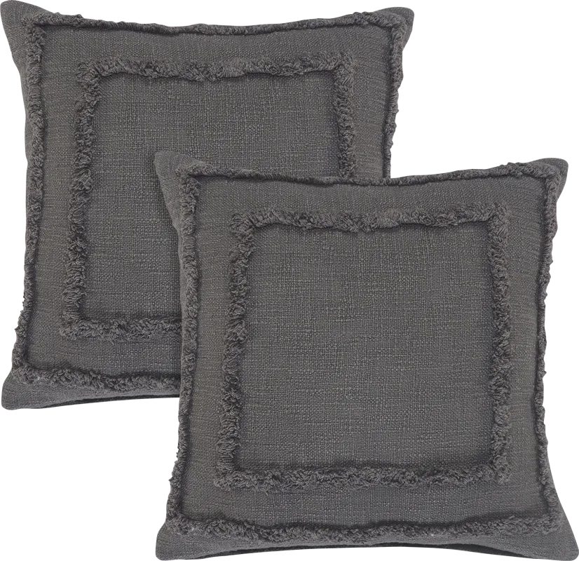 Mogui Charcoal Pillow, Set of 2