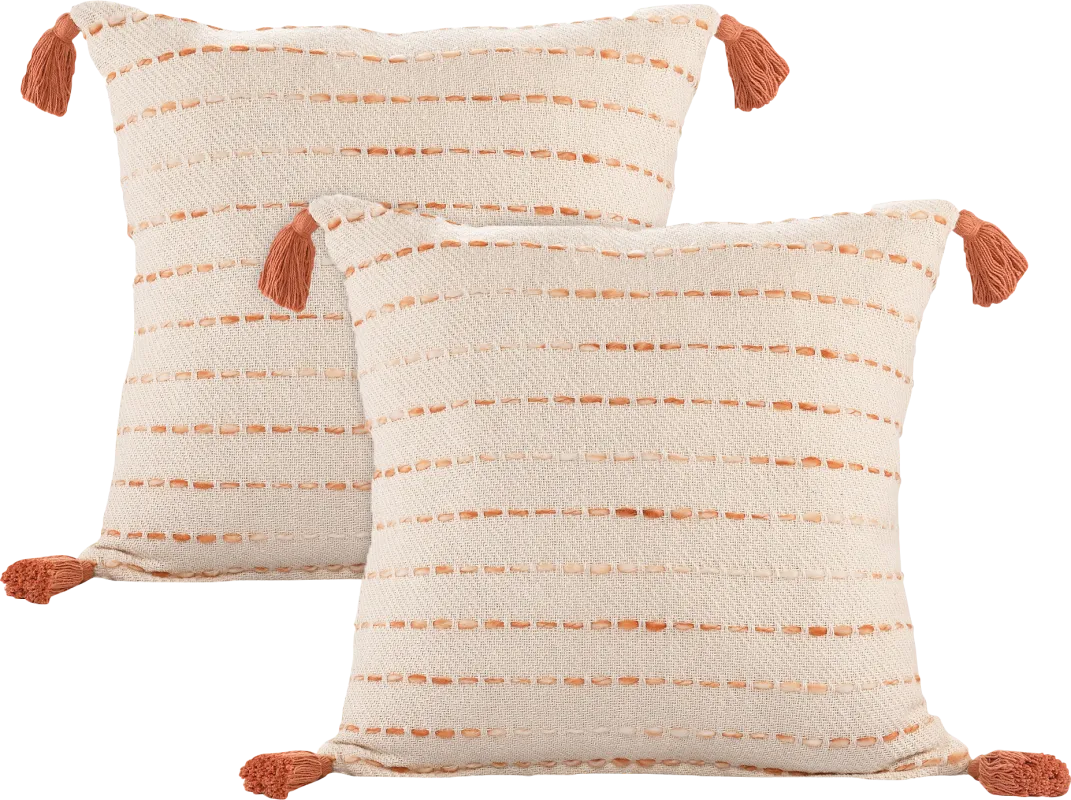 Dorath Coral Pillow, Set of 2
