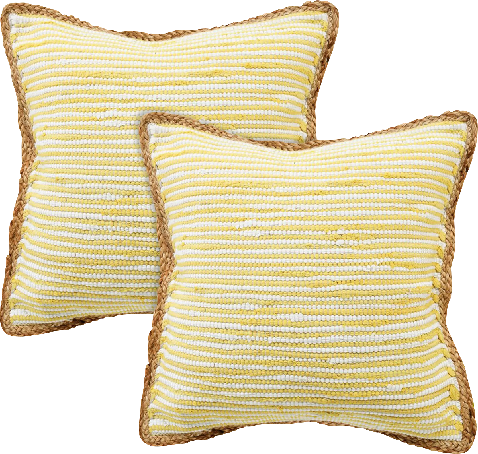 Wihara Yellow Pillow, Set of 2 - Image 1