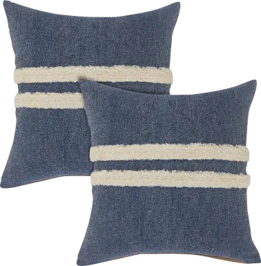 Valens Navy Pillow, Set of 2