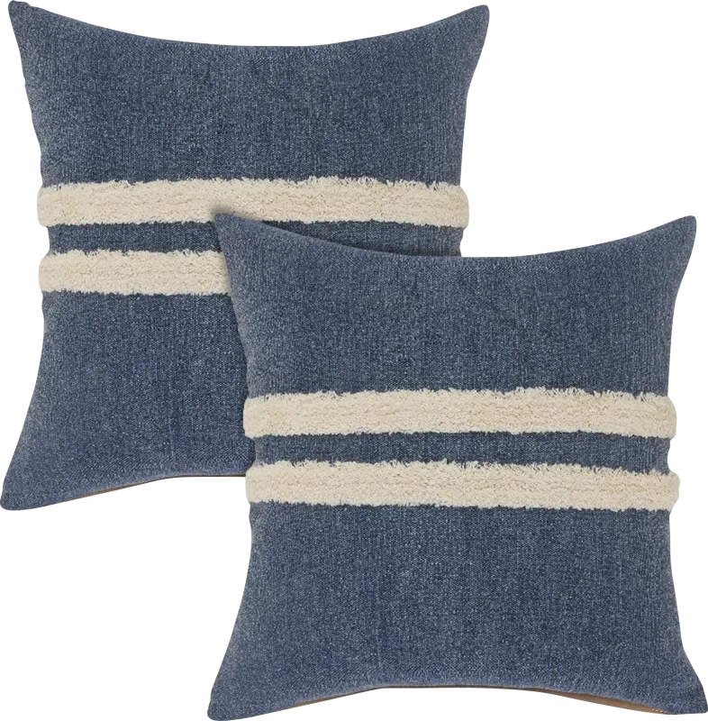 Valens Navy Pillow, Set of 2