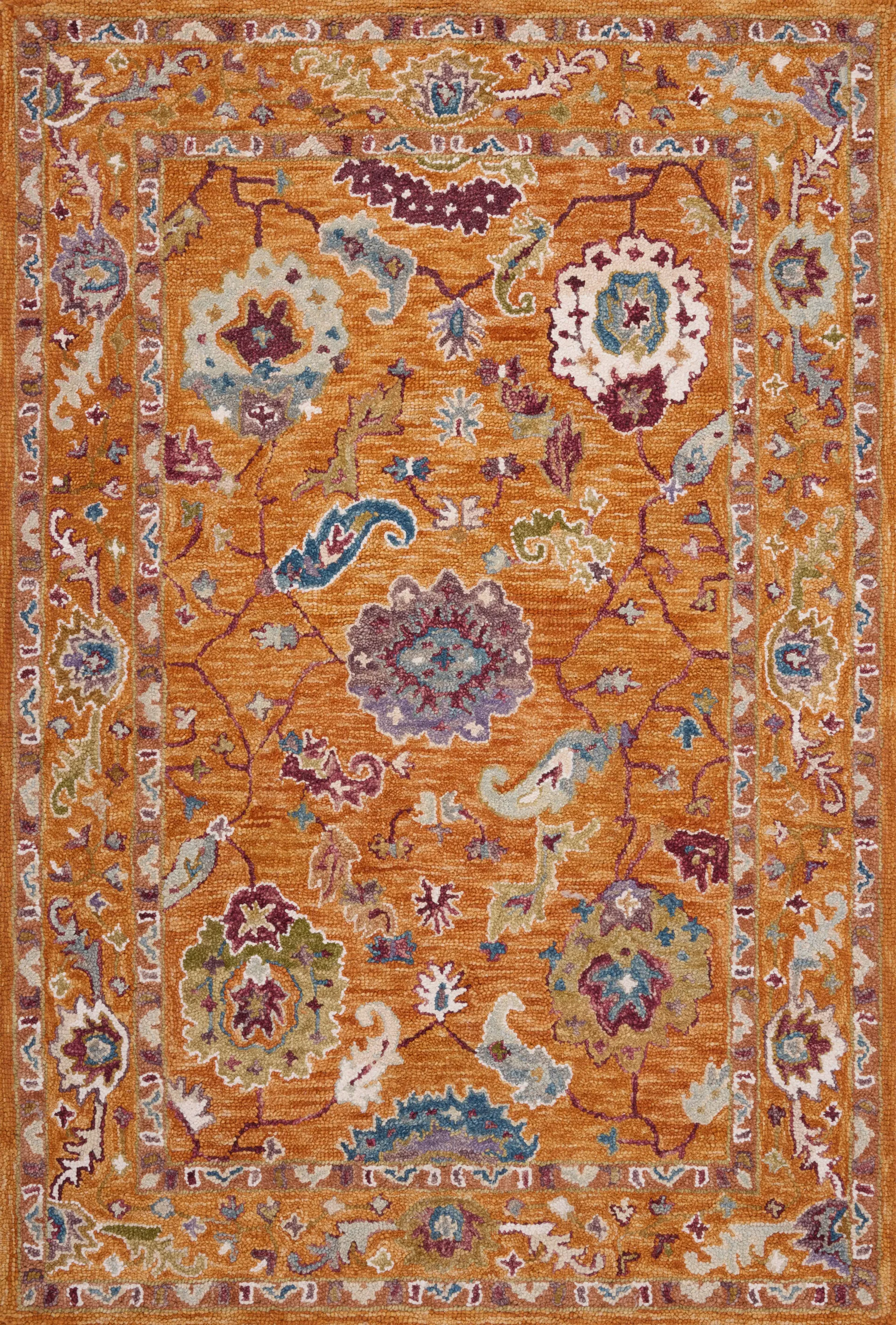 Anaia Orange 7'9 x 9'9 Rug - Image 1
