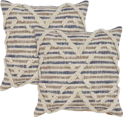 Sabreen Beige Pillow, Set of 2