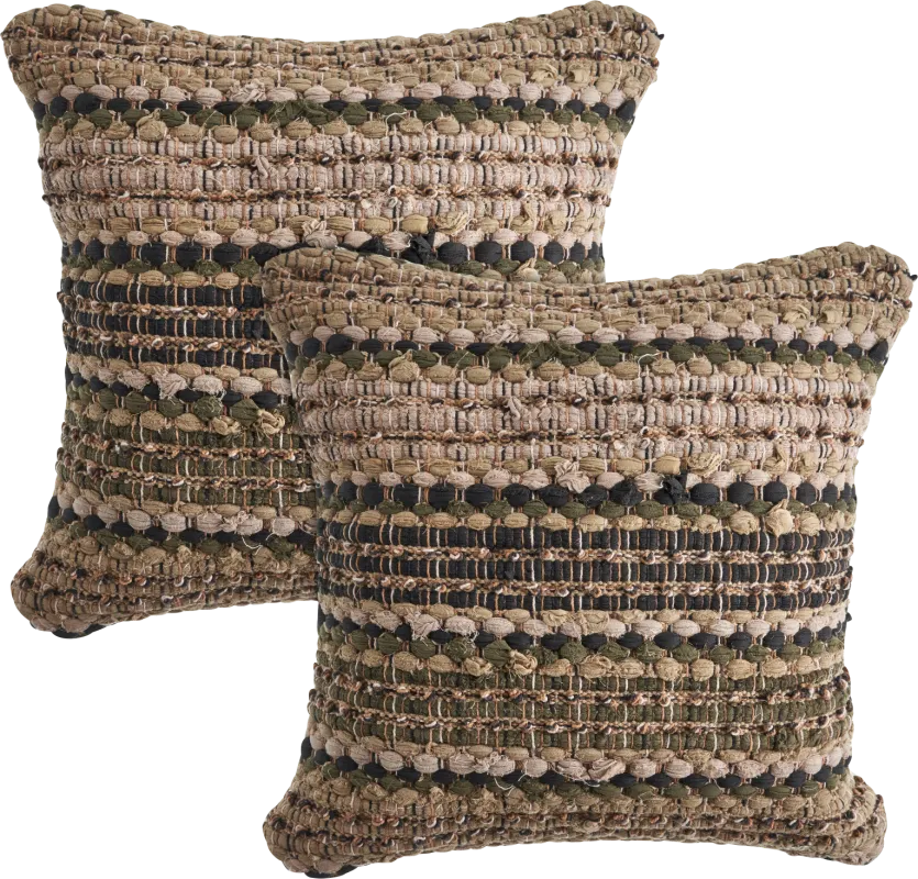 Najeeb Brown Pillow, Set of 2