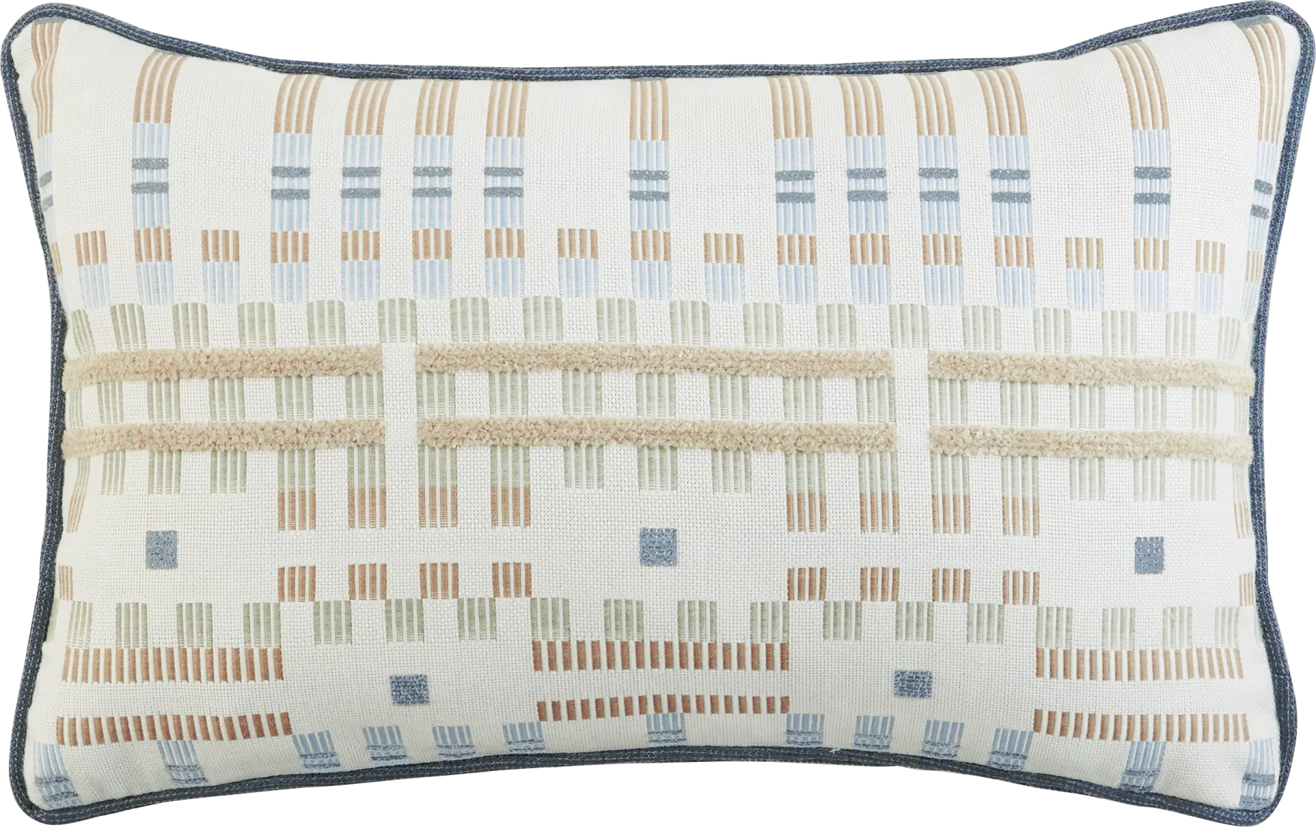 Approach Shore Blue Indoor/Outdoor Kidney Pillow