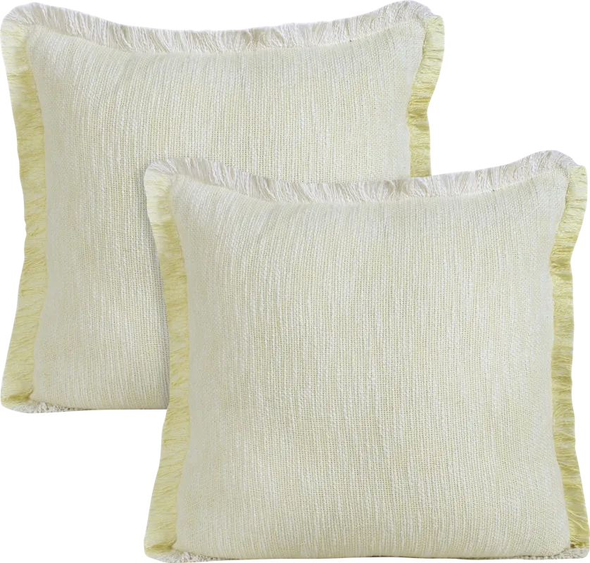 Wareshall Yellow Pillow, Set of 2
