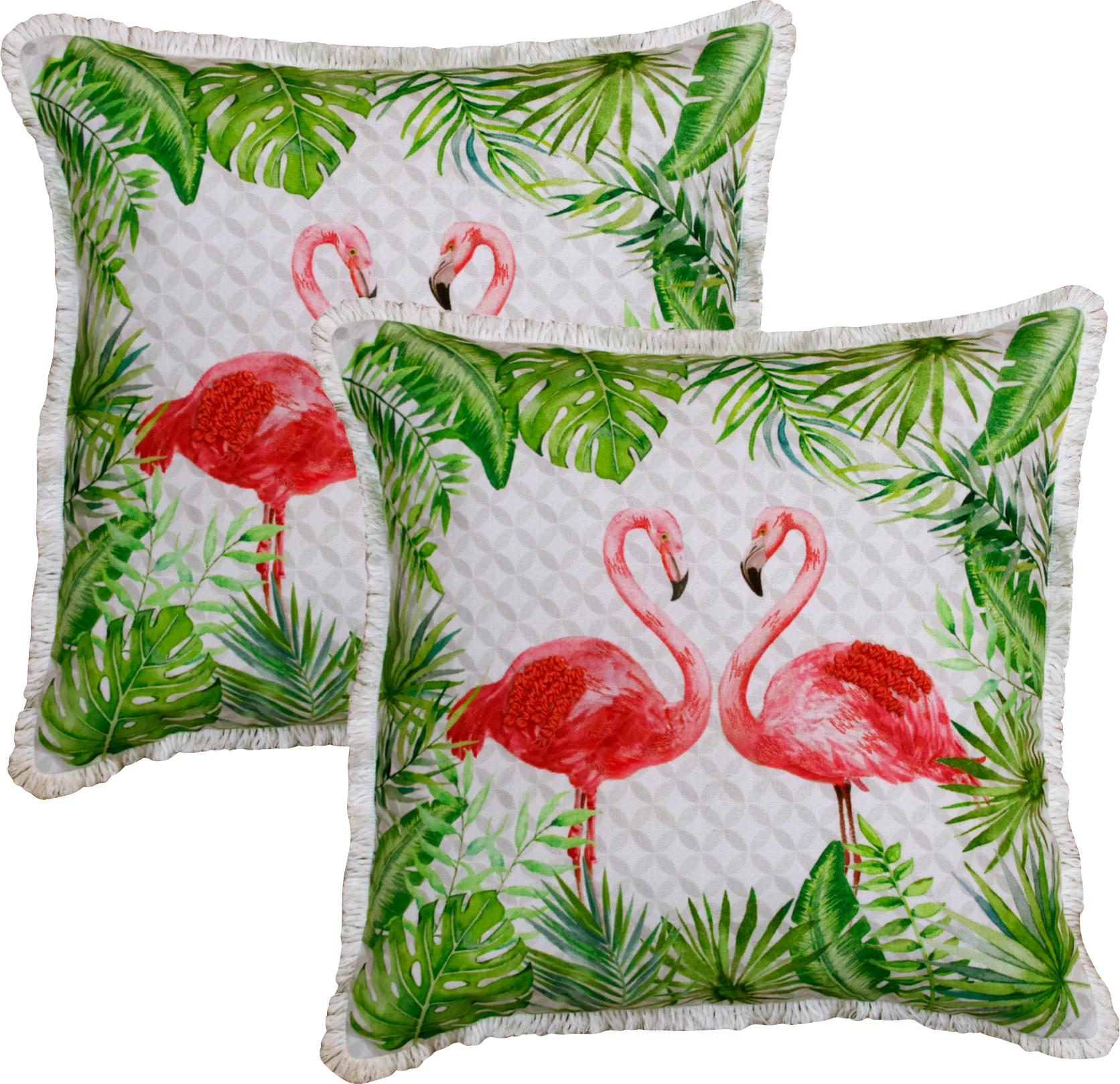 Trotawa Green/Pink Pillow, Set of 2 - Image 1