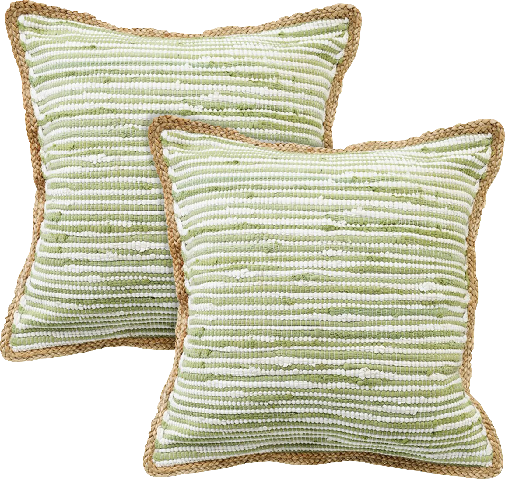 Wihara Green Pillow, Set of 2 - Image 1