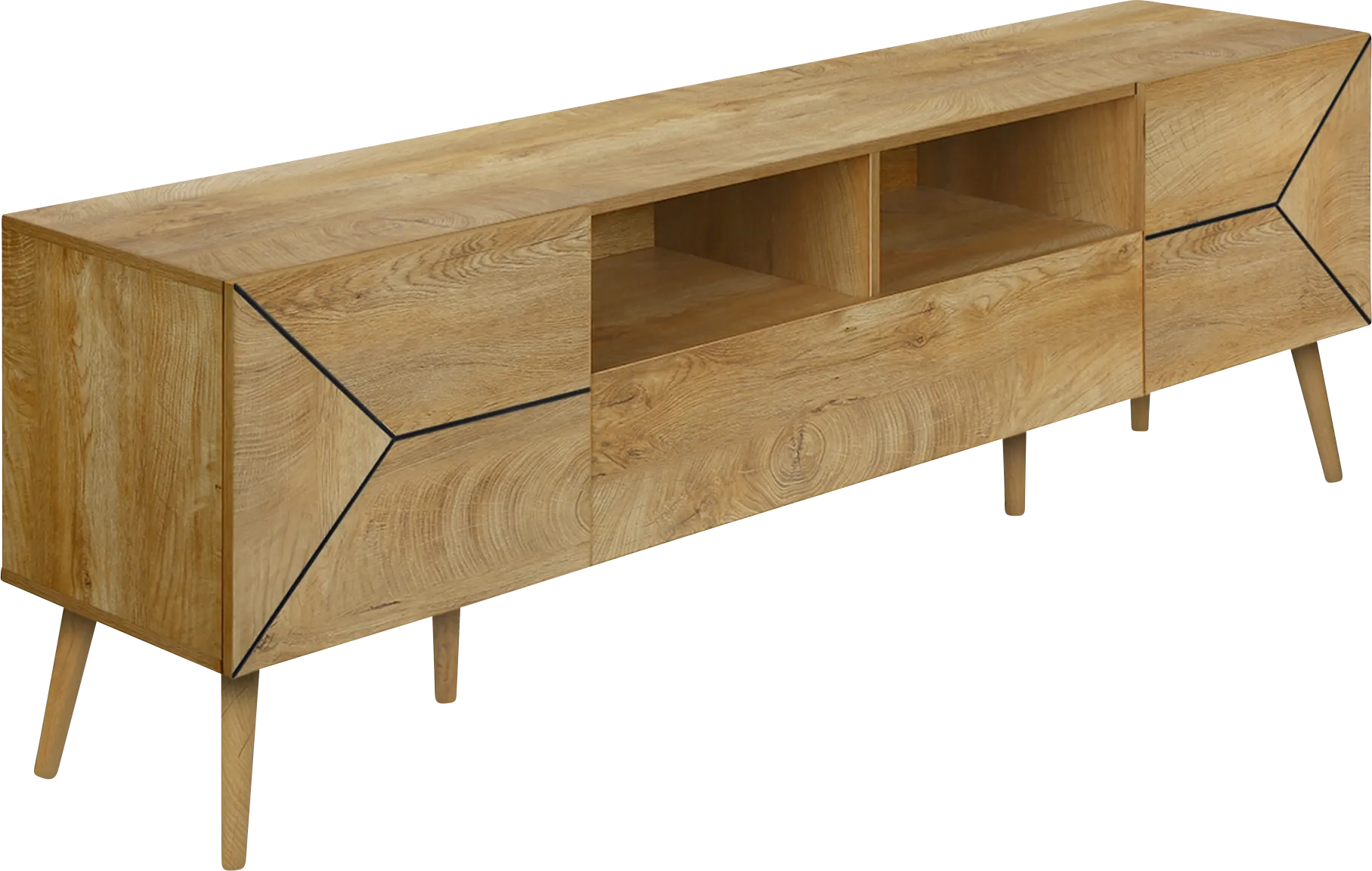 Bridgeware Brown 71 in. Console - Image 1