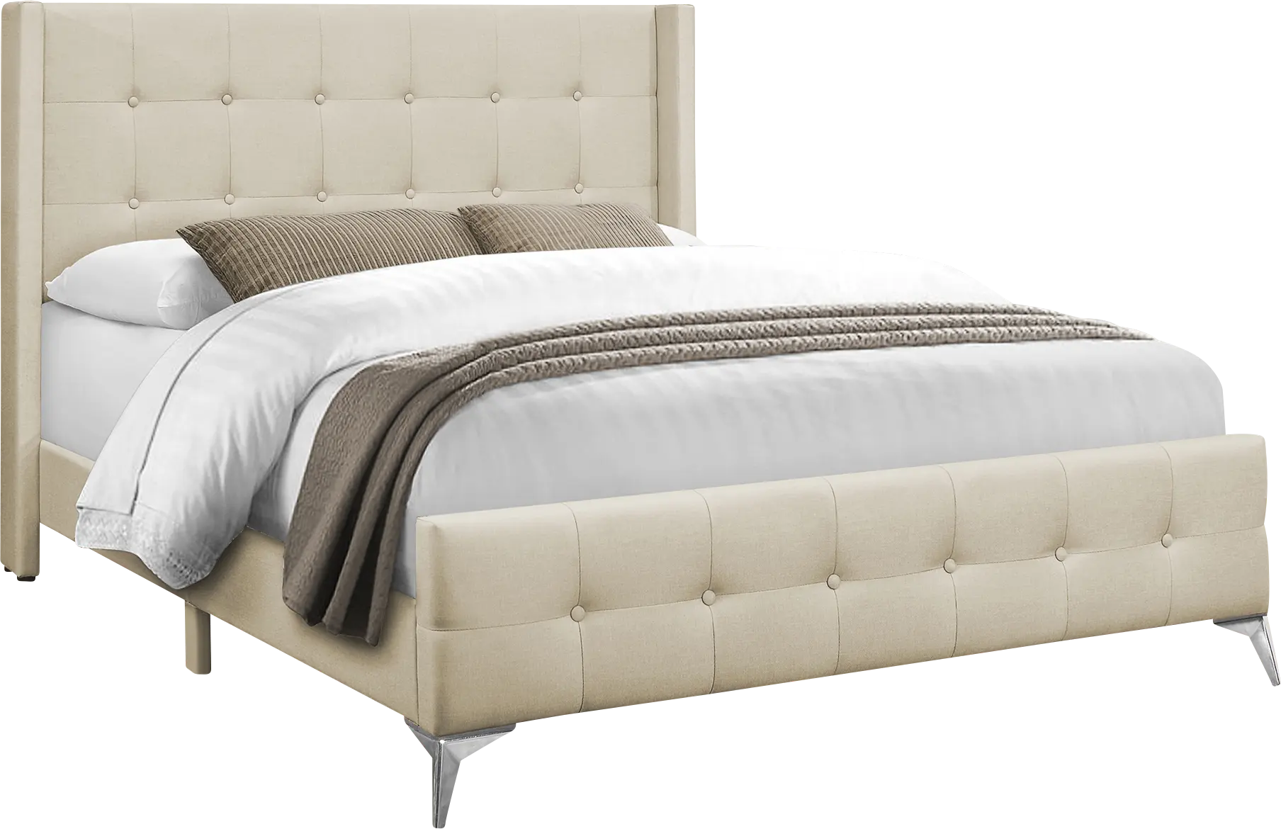 Waveworth Beige Queen Bed
