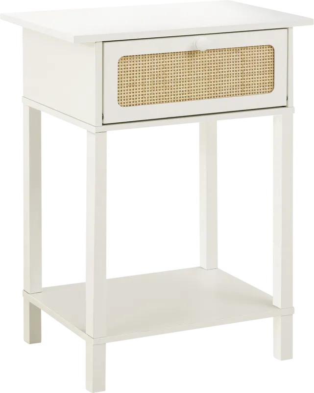Gembat White Nightstand