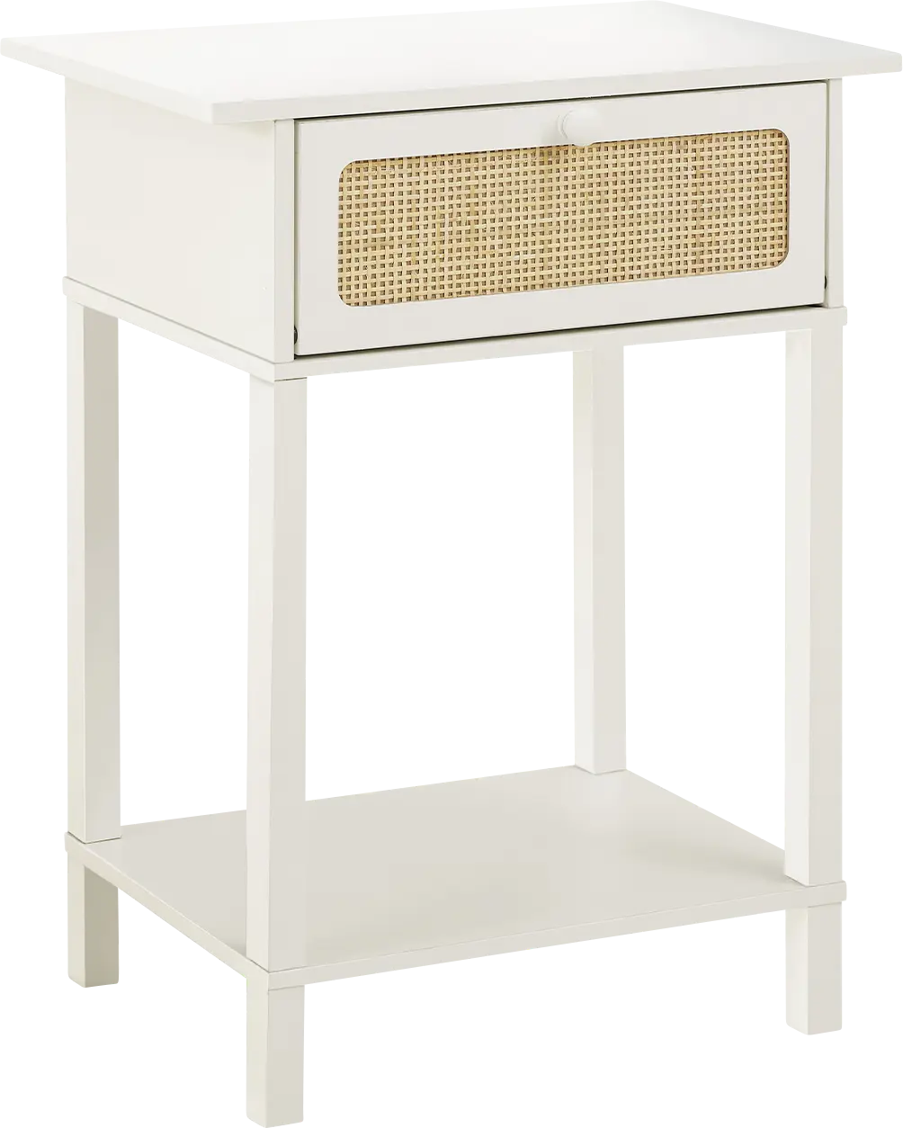 Gembat White Nightstand
