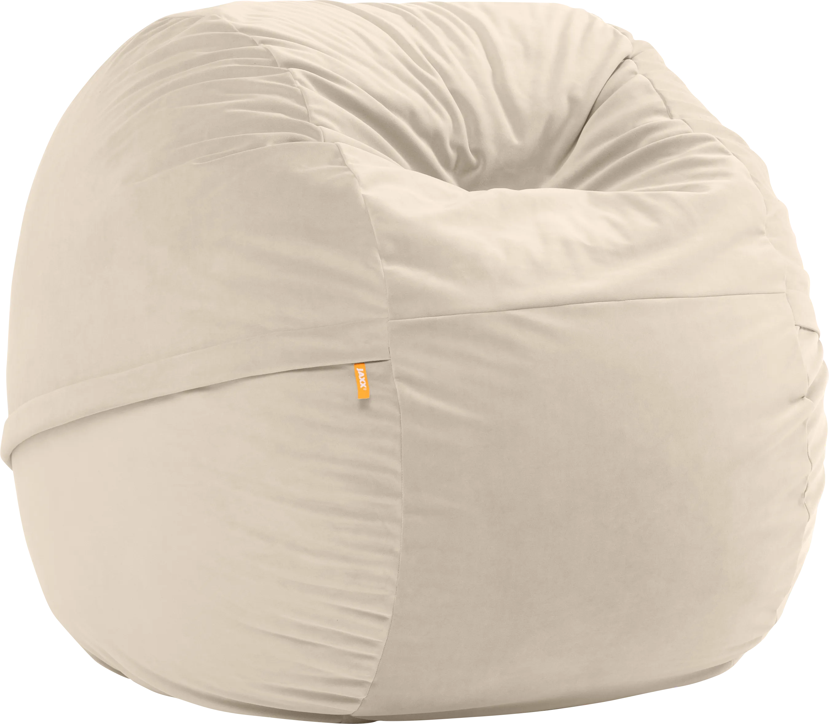 Savenu I Ivory Large Bean Bag Chair - Thumbnail - Image 1