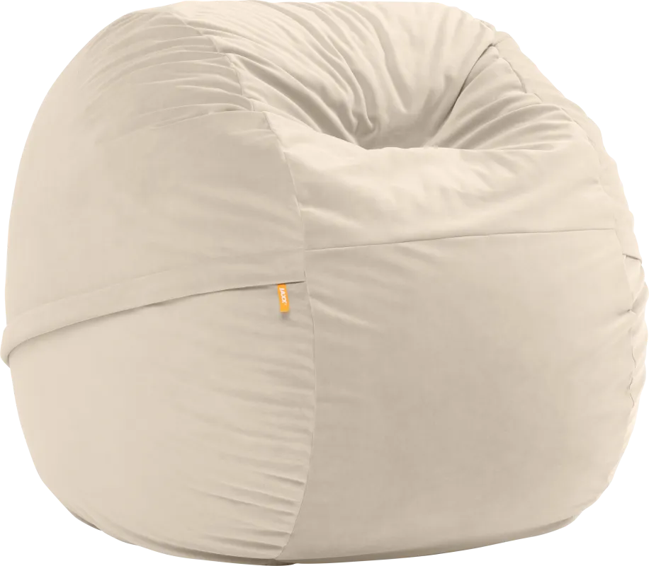 Savenu I Ivory Large Bean Bag Chair