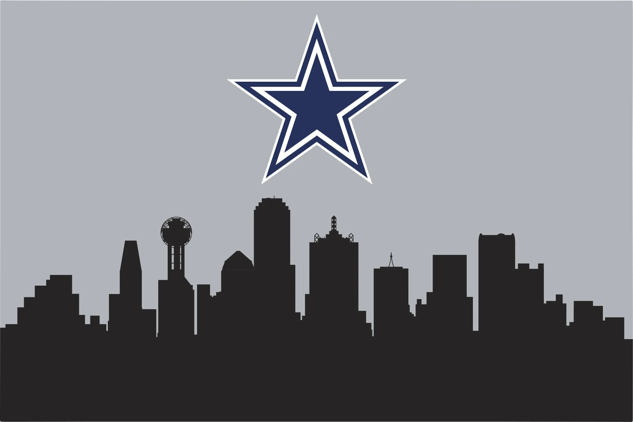 Dallas Cowboys 2' x 3' Machine Washable Rug - Thumbnail - Image 1