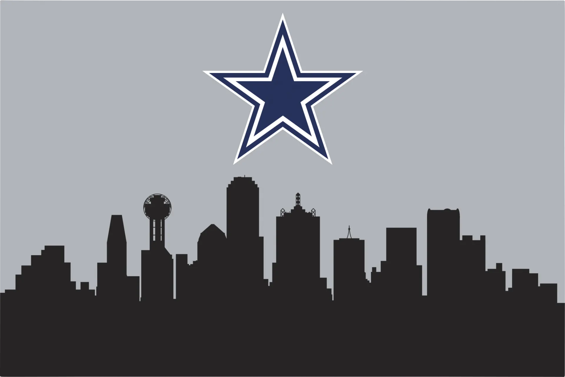Dallas Cowboys 2' x 3' Machine Washable Rug