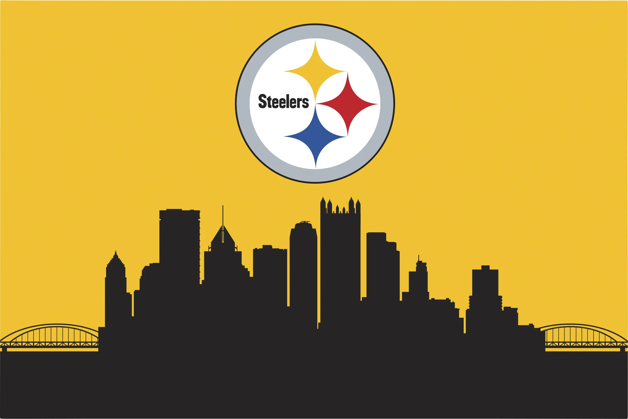 Pittsburgh Steelers 2' x 3' Machine Washable Rug - Thumbnail - Image 1