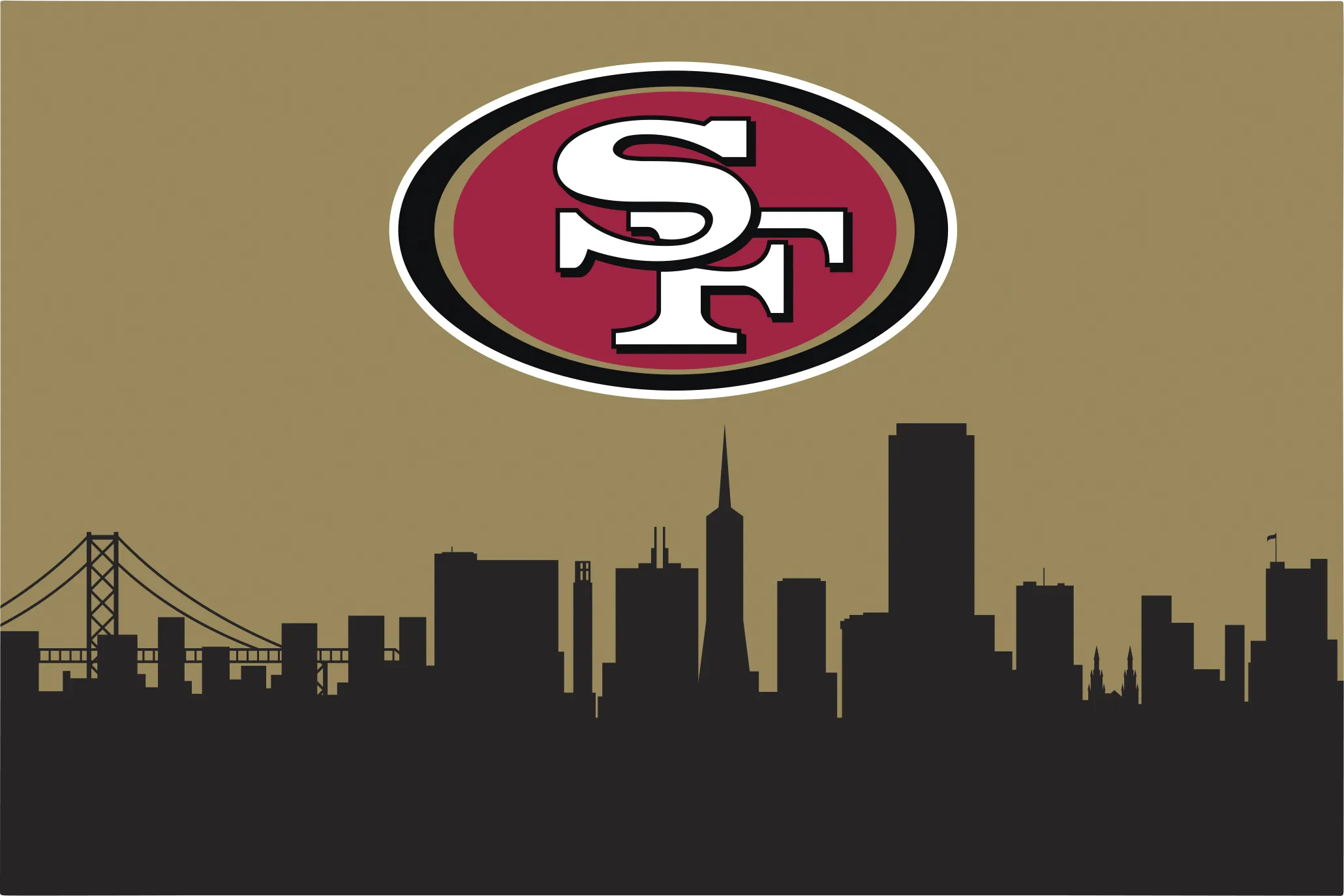 San Francisco 49ers 2' x 3' Machine Washable Rug - Thumbnail - Image 1