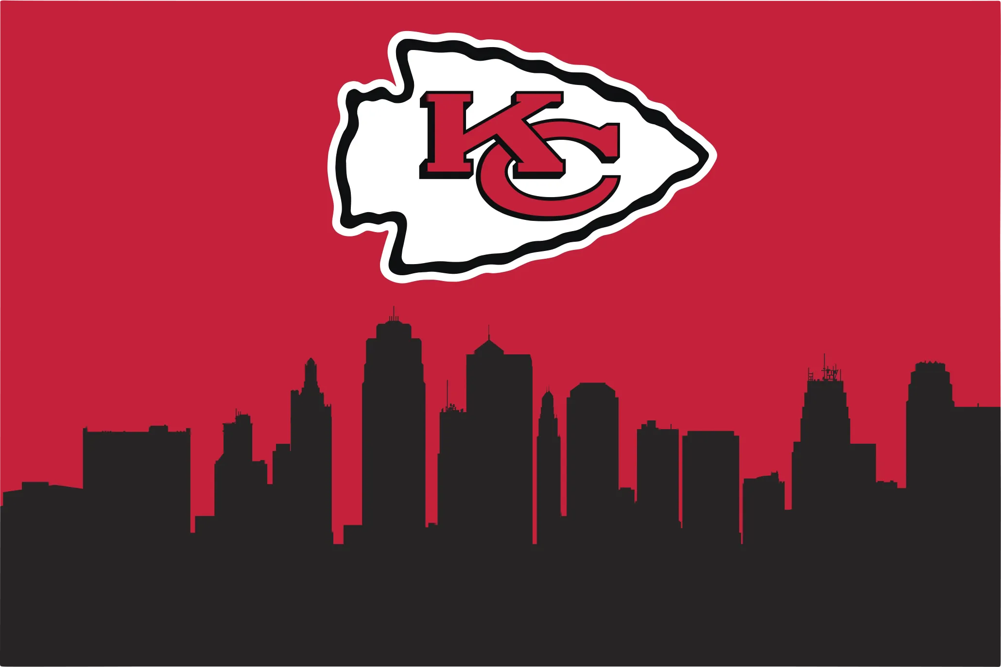Kansas City Chiefs 2' x 3' Machine Washable Rug - Thumbnail - Image 1