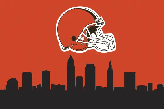 Cleveland Browns 2' x 3' Machine Washable Rug