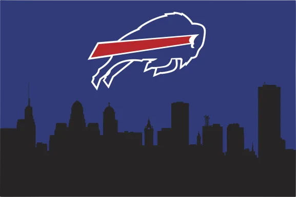 Buffalo Bills 2' x 3' Machine Washable Rug