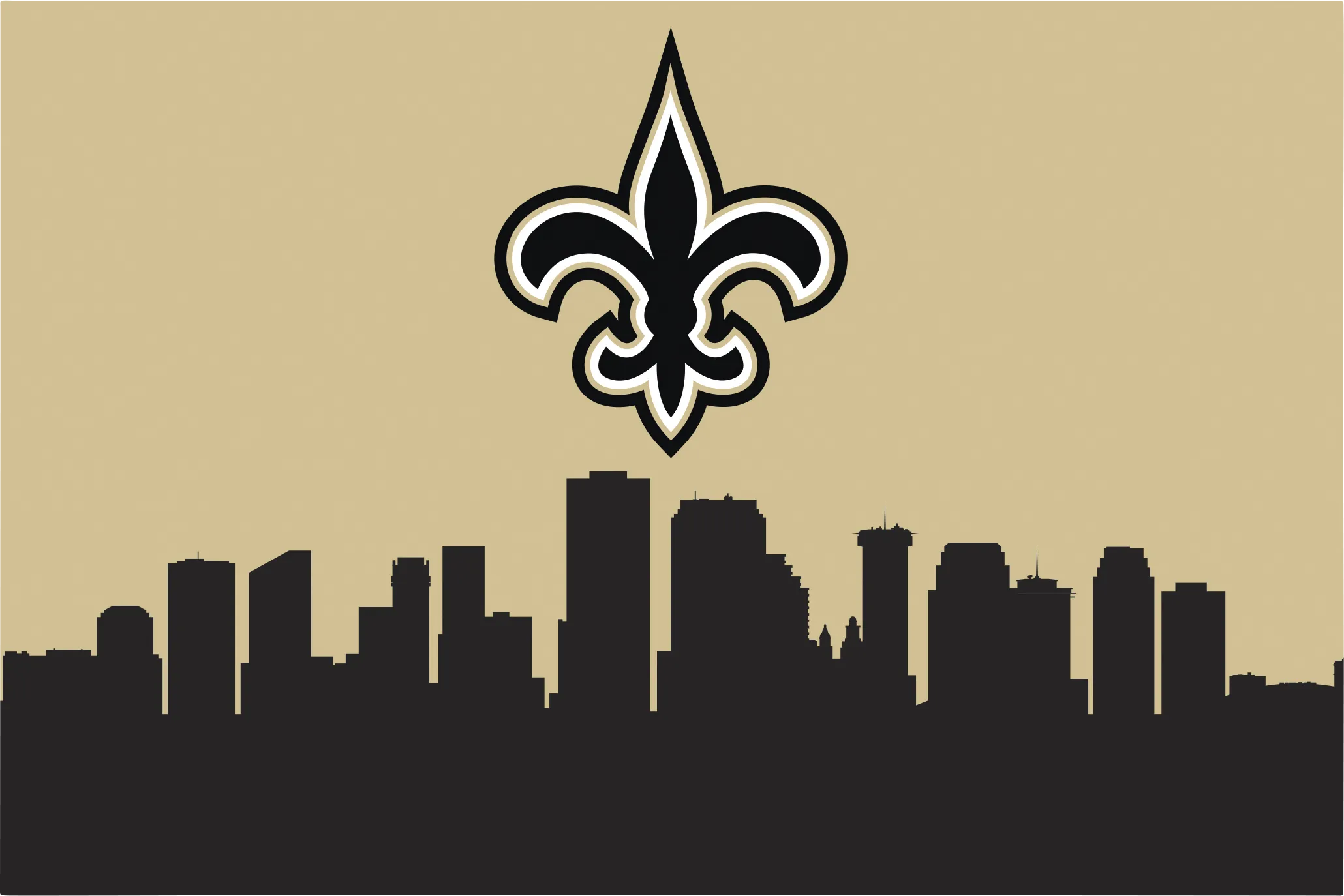 New Orleans Saints 2' x 3' Machine Washable Rug - Thumbnail - Image 1