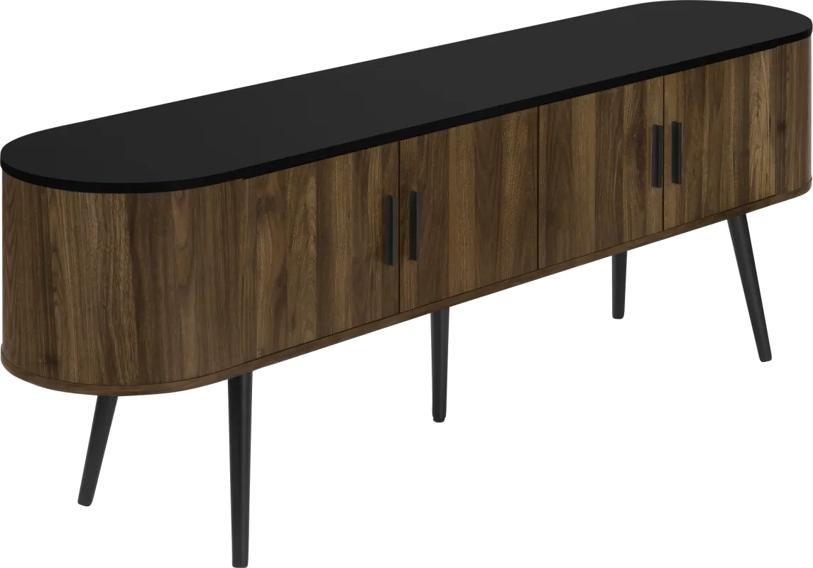 Starair Black and Brown 71 in. Console