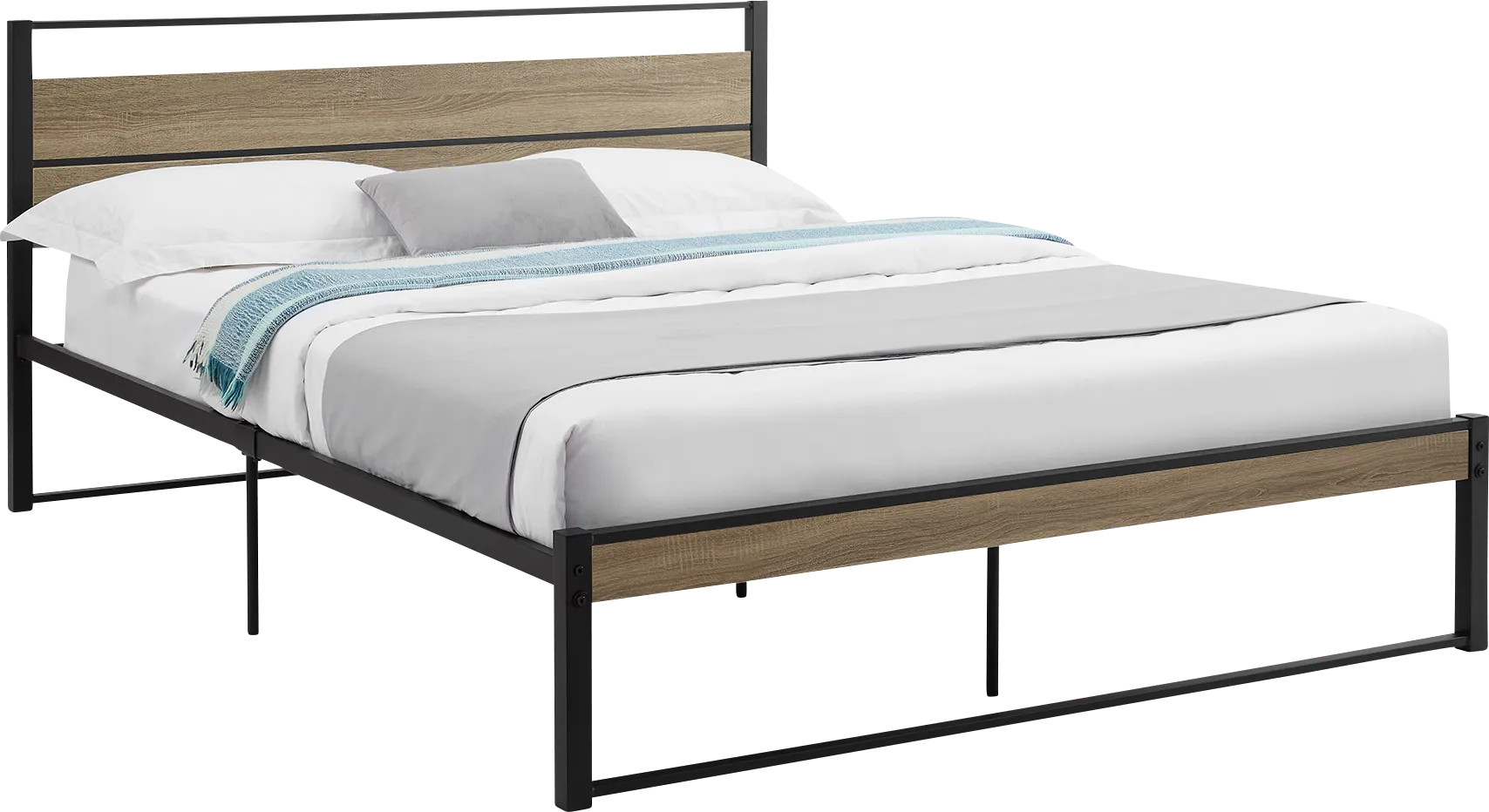 Zeusaid Brown Queen Bed - Image 1