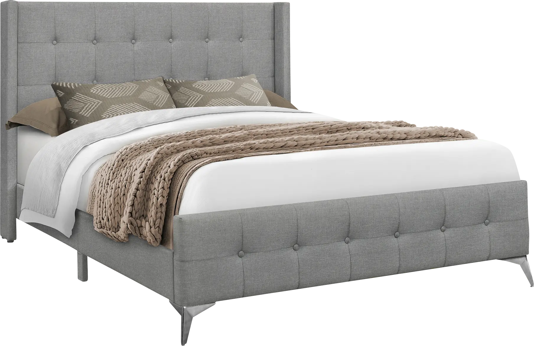 Waveworth Gray Queen Bed