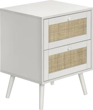 Nighttales White Nightstand
