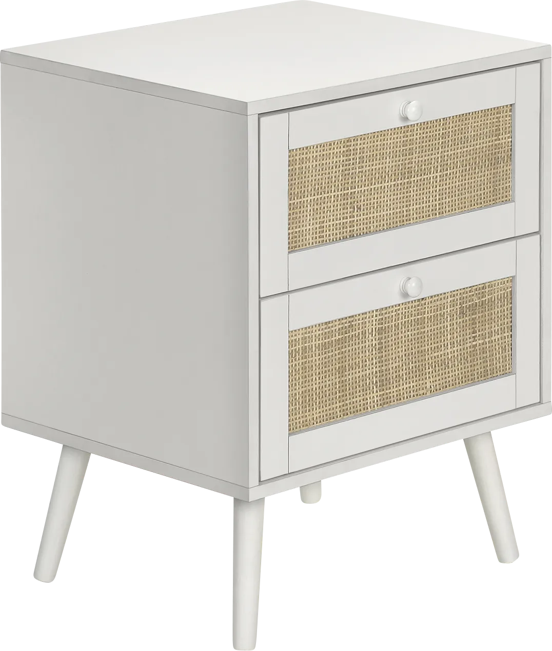 Nighttales White Nightstand - Image 1