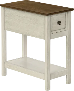 Marblesys White Nightstand