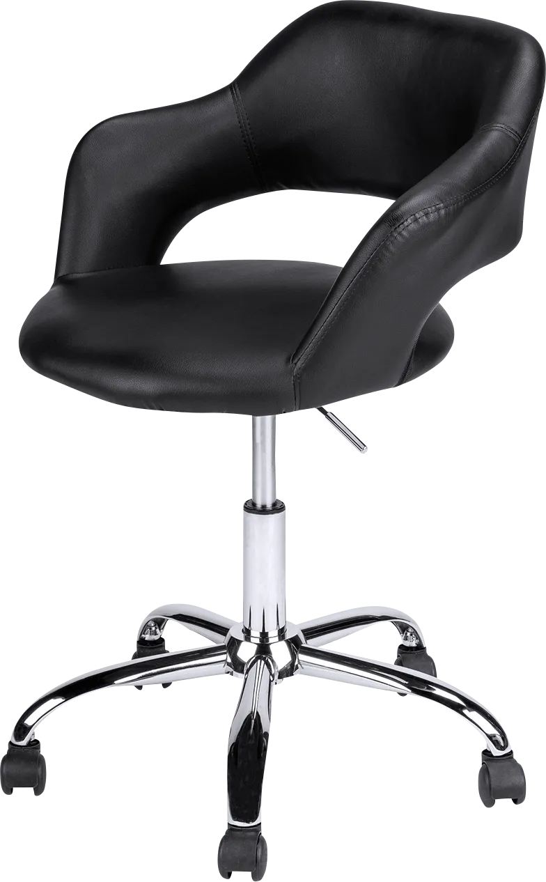 Purplelight Black Office Chair - Thumbnail - Image 1