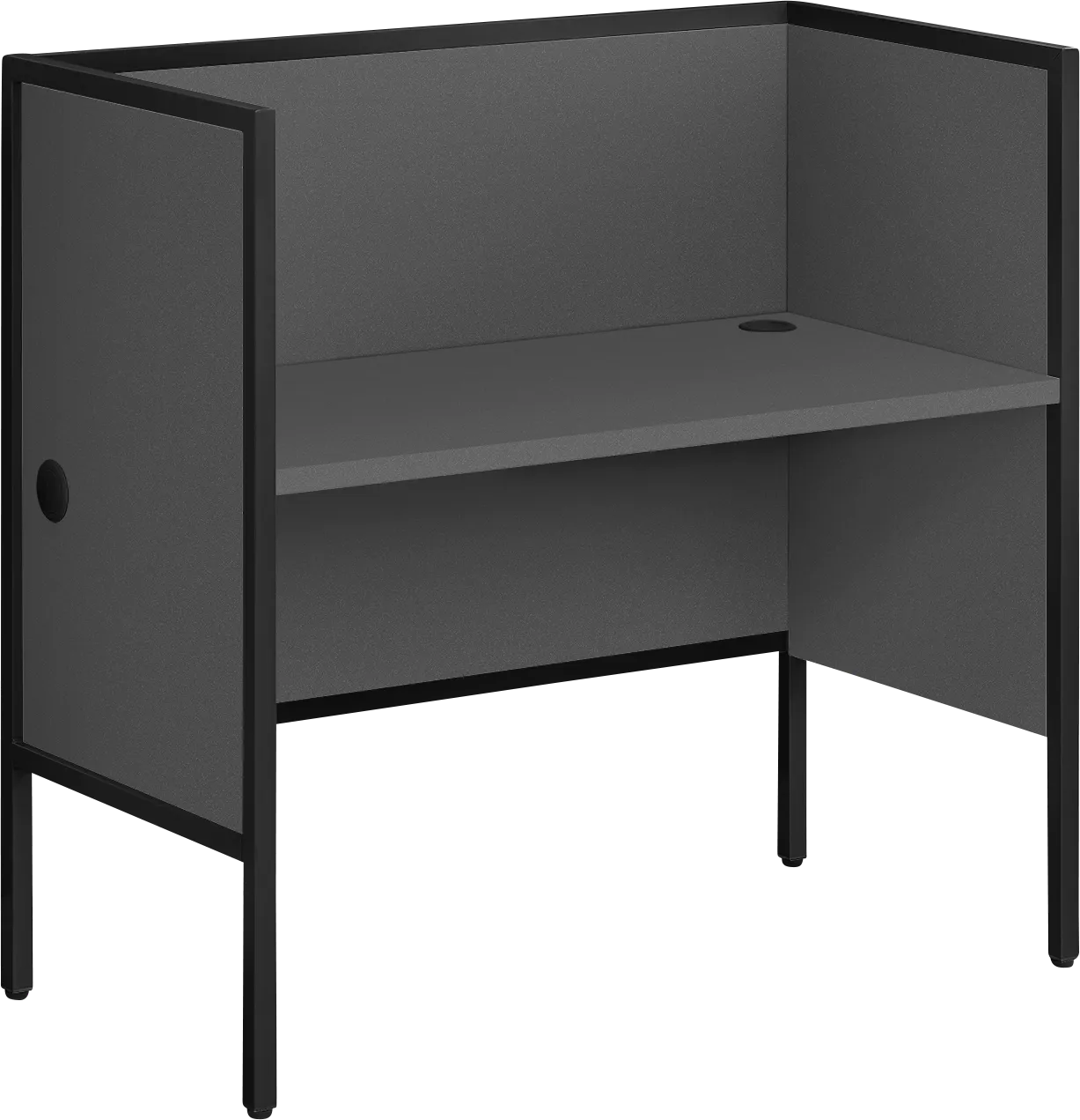 Icecups Dark Gray Desk - Thumbnail - Image 1