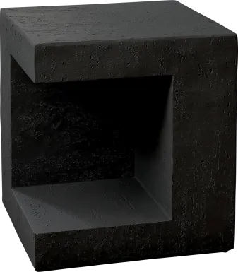 Outdoor Spheremart Black End Table