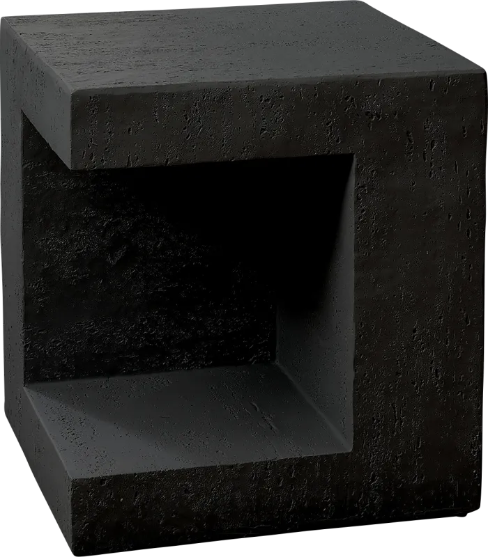 Outdoor Spheremart Black End Table