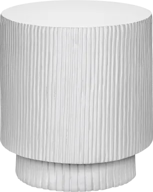 Outdoor Tucany White End Table