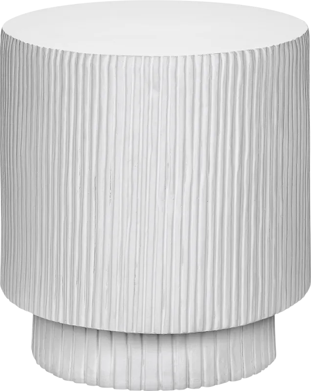 Outdoor Tucany White End Table